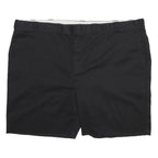 DICKIES Mens Shorts Black Casual Plain 5XL W54 Workwear Comfortable