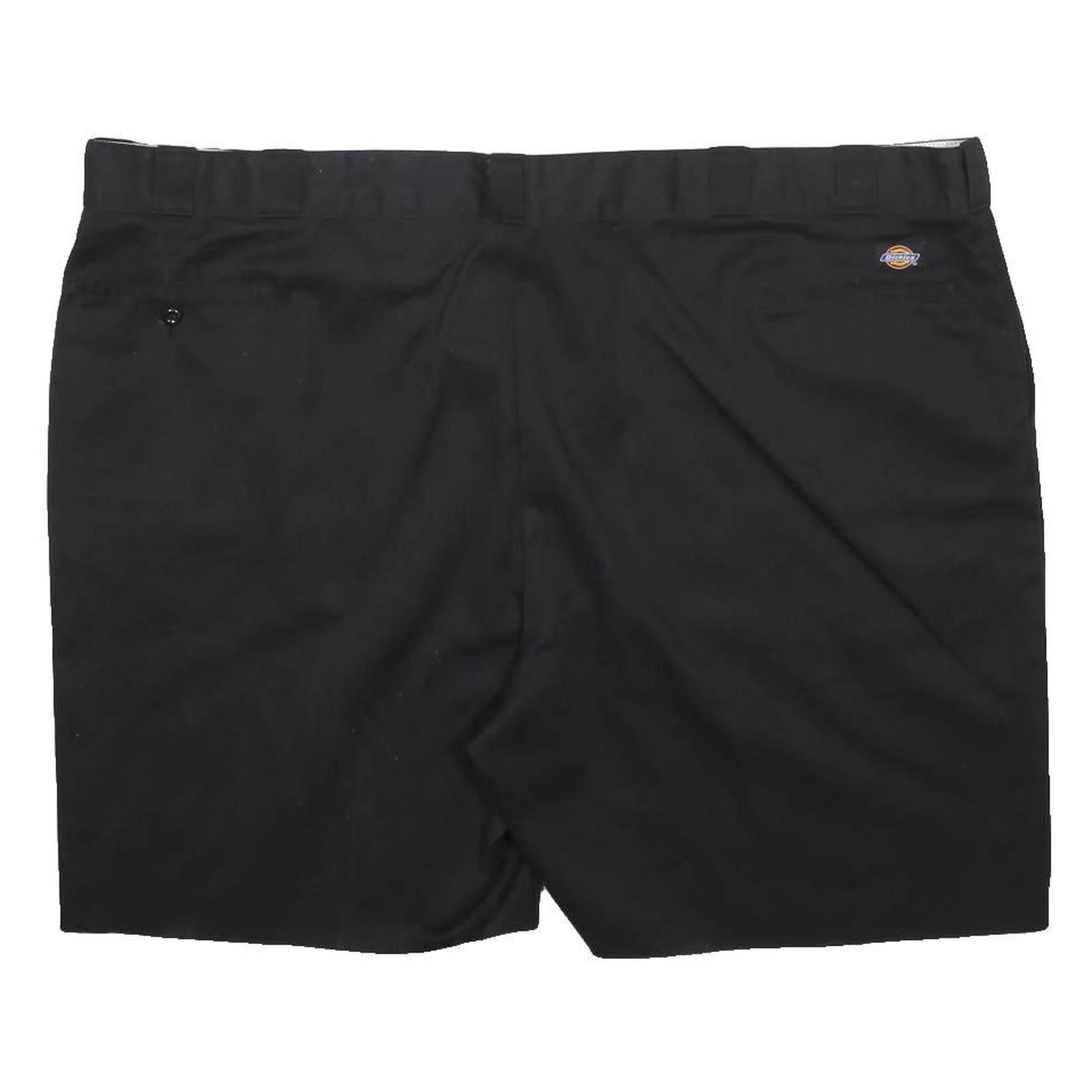 DICKIES Mens Shorts Black Casual Plain 5XL W54 Workwear Comfortable