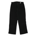 M DRESS Womens Cotton Blend Black Regular Straight Trousers W30 L28 Comfortable