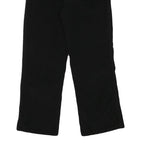 M DRESS Womens Cotton Blend Black Regular Straight Trousers W30 L28 Comfortable