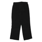 M DRESS Womens Cotton Blend Black Regular Straight Trousers W30 L28 Comfortable