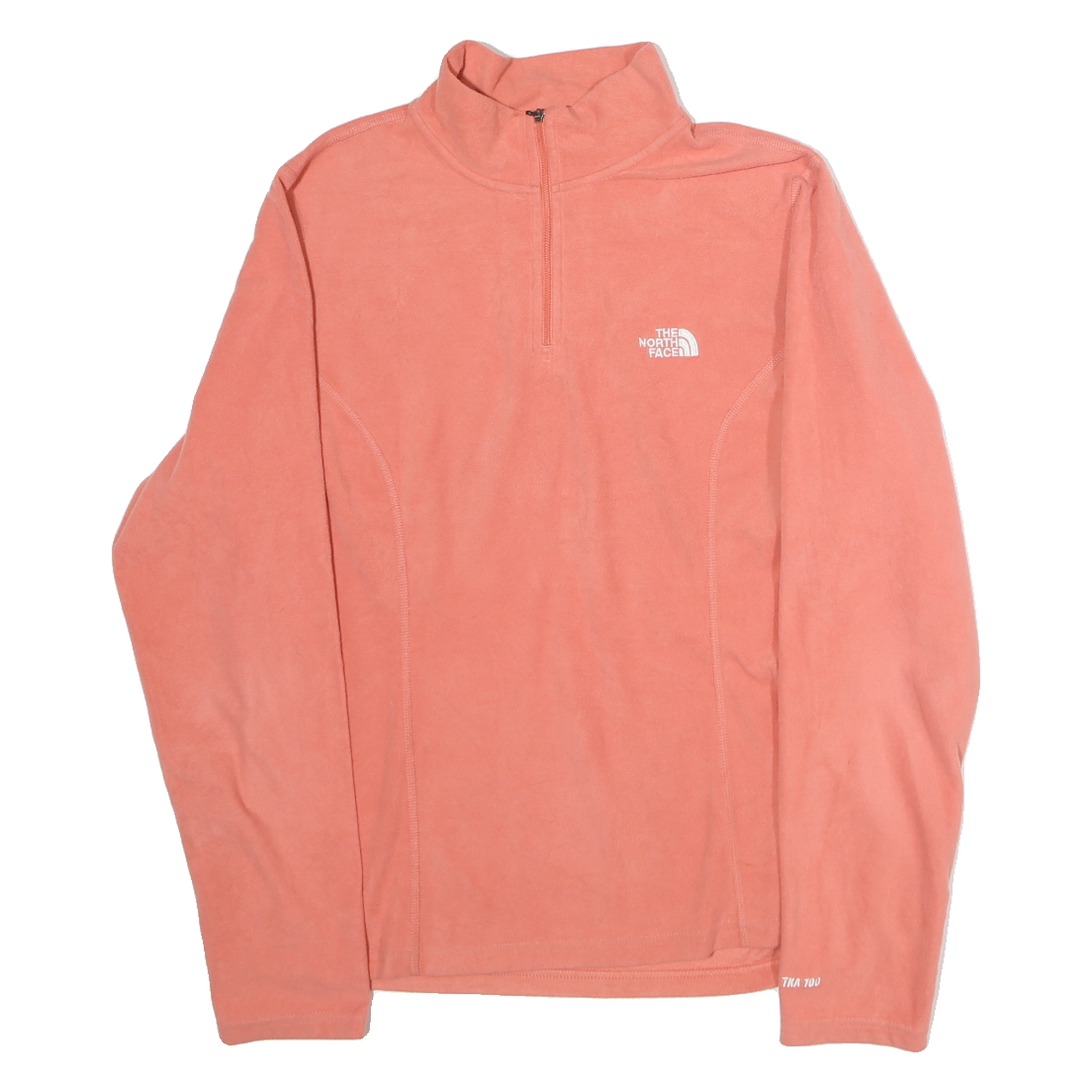 THE NORTH FACE Womens Pink 1/4 Zip L Fleece Sweatshirt Outdoor Activewear