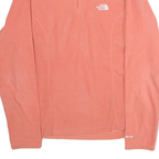 THE NORTH FACE Womens Pink 1/4 Zip L Fleece Sweatshirt Outdoor Activewear