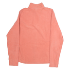 THE NORTH FACE Womens Pink 1/4 Zip L Fleece Sweatshirt Outdoor Activewear