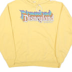 DISNEY Womens Yellow Disneyland Resort Pullover Hoodie L Cotton Blend Casual
