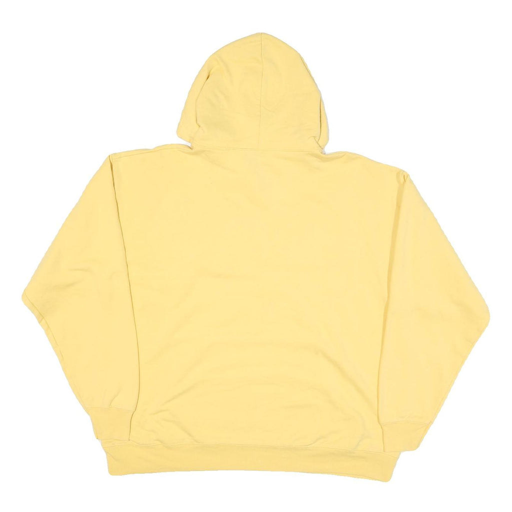 DISNEY Womens Yellow Disneyland Resort Pullover Hoodie L Cotton Blend Casual