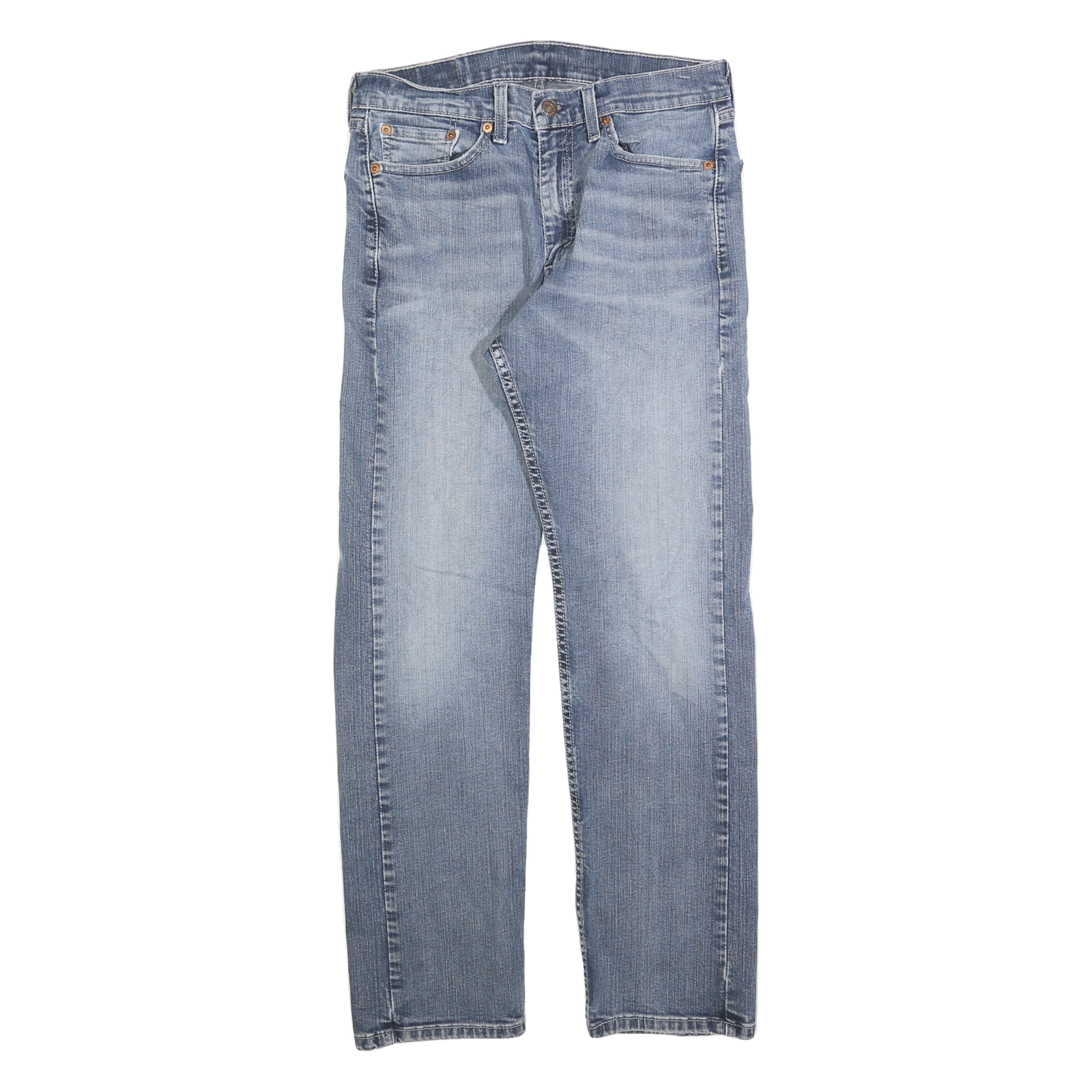 LEVI'S 505 Mens Regular Fit Straight Leg Denim Medium Wash W30 L30 Classic Zip