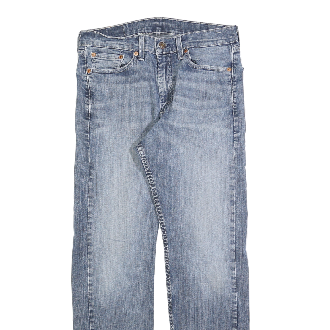 LEVI'S 505 Mens Regular Fit Straight Leg Denim Medium Wash W30 L30 Classic Zip