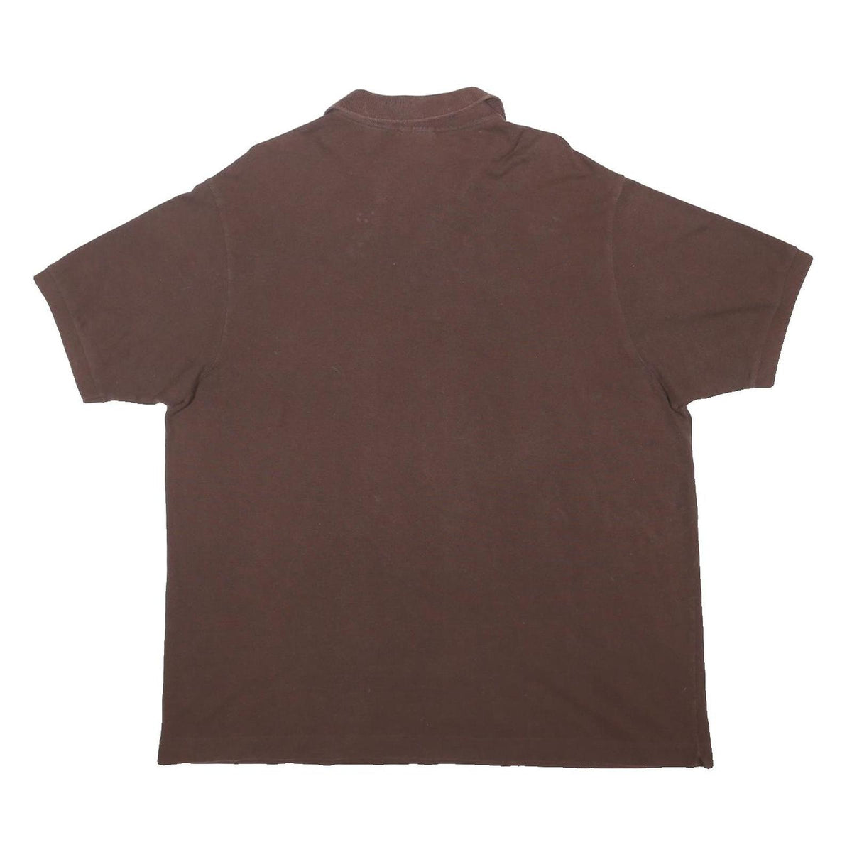 LACOSTE Mens Brown Cotton Blend Short Sleeve Plain Polo Shirt 3XL Classic