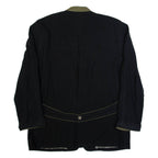SCHNEIDERS Mens Blazer Jacket Black Silk 90s XL