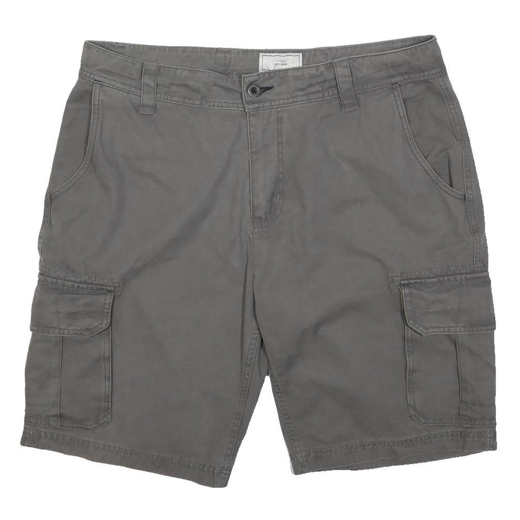 JOHN LEWIS Mens Shorts Grey Casual Cargo L W38 Durable Cotton Blend
