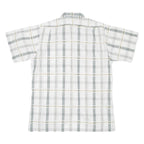 Mens Shirt White Check L