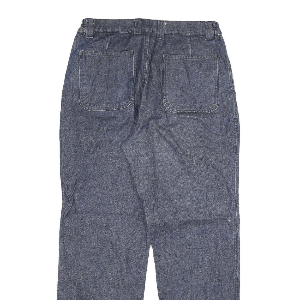 Mens Regular Fit Straight Blue Denim Cotton Blend Jeans W28 L28 Zip Closure