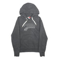 PUMA Womens Grey Hoodie UK 14 Cotton Blend Pullover Hooded Sweatshirt