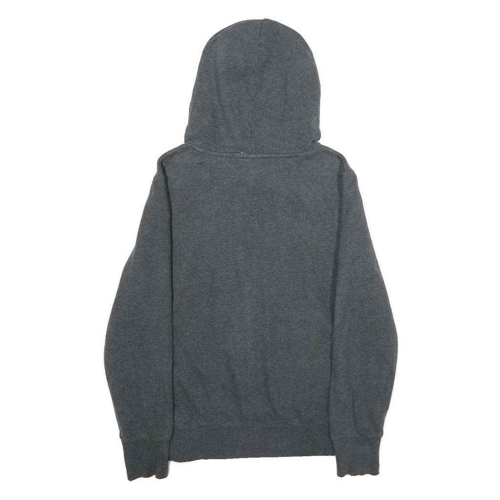 PUMA Womens Grey Hoodie UK 14 Cotton Blend Pullover Hooded Sweatshirt