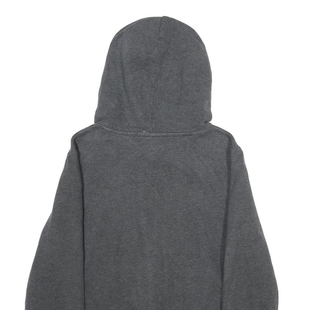 PUMA Womens Grey Hoodie UK 14 Cotton Blend Pullover Hooded Sweatshirt