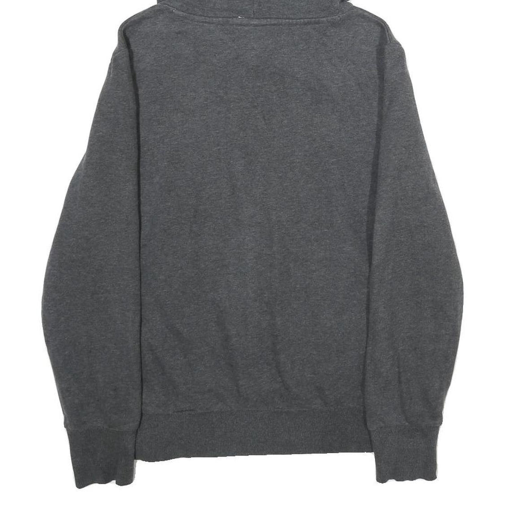 PUMA Womens Grey Hoodie UK 14 Cotton Blend Pullover Hooded Sweatshirt