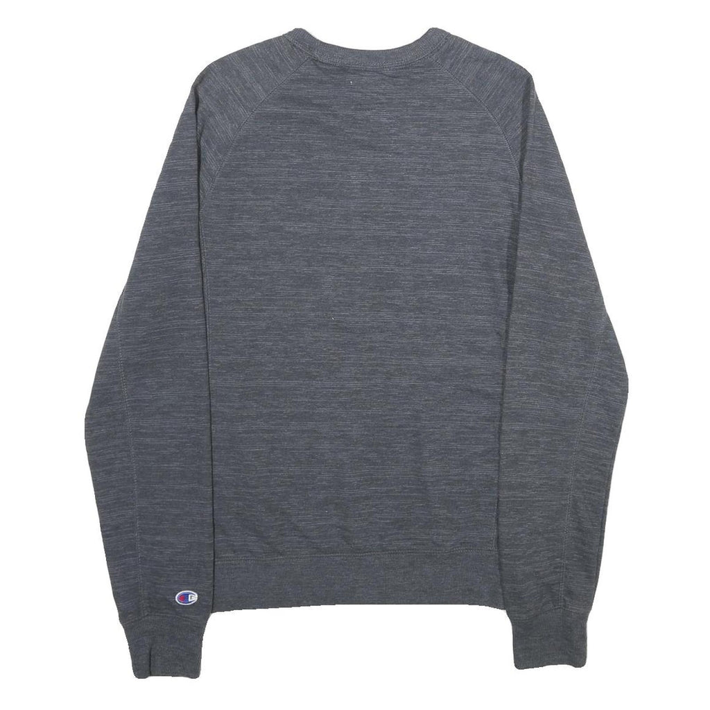 CHAMPION Mens Grey Crew Neck S Cotton Blend Pullover Sweatshirt Casual