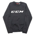 CCM Mens Sweatshirt Black Crew Neck XS