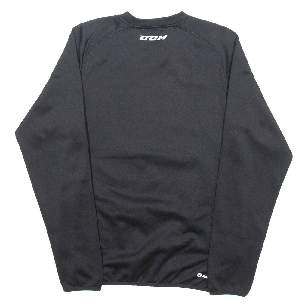 CCM Mens Sweatshirt Black Crew Neck XS