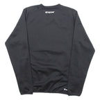 CCM Mens Sweatshirt Black Crew Neck XS