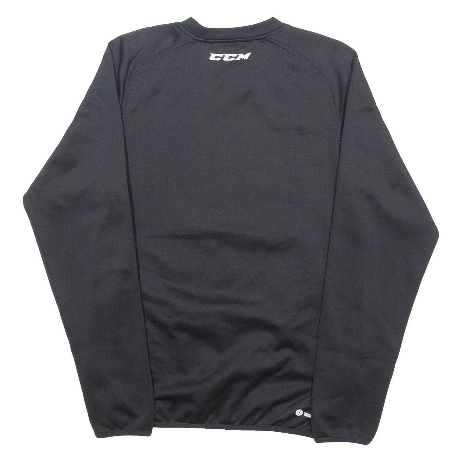 CCM Mens Sweatshirt Black Crew Neck XS