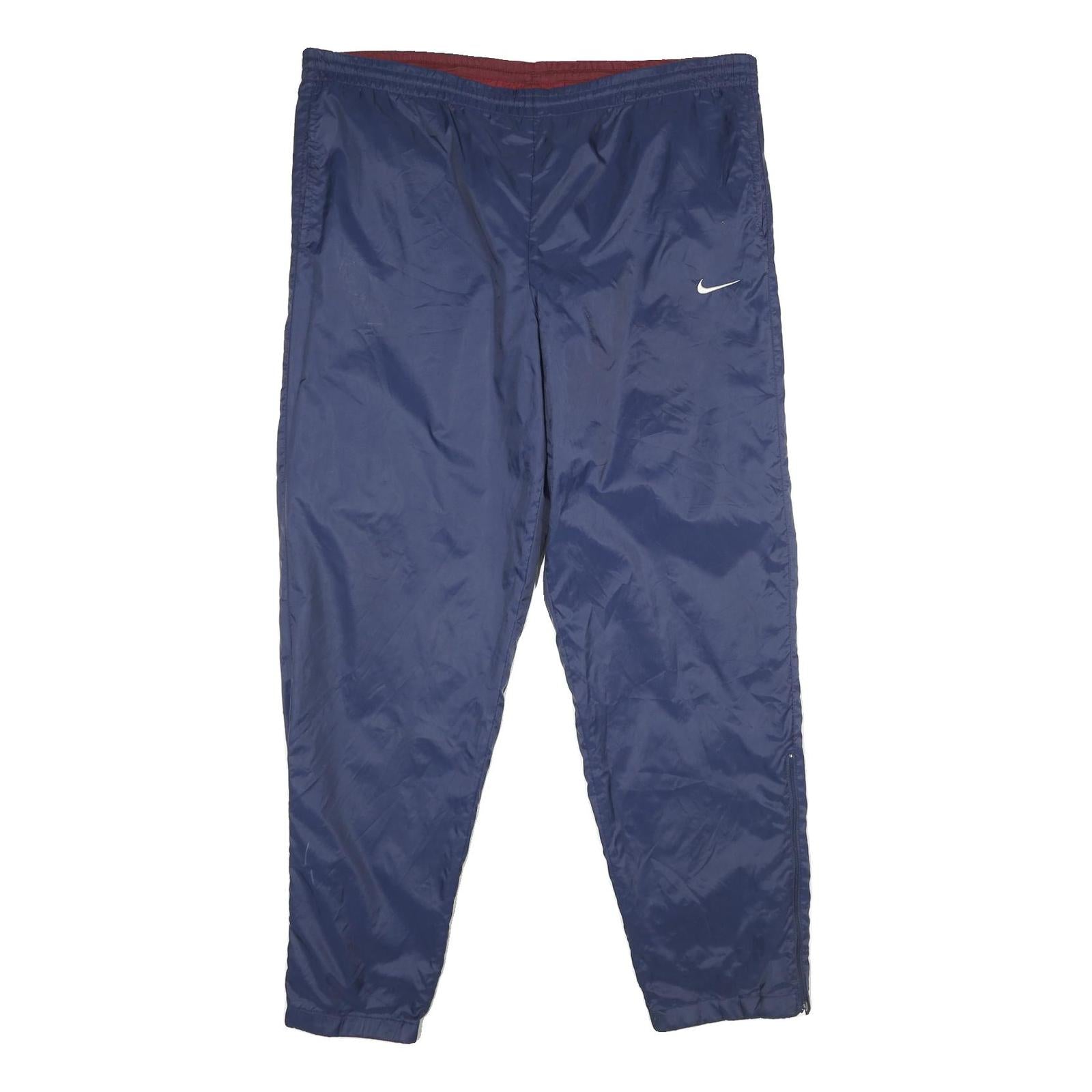 NIKE Mens Joggers Blue 2XL W40 L34 Regular Tapered Nylon Sportswear