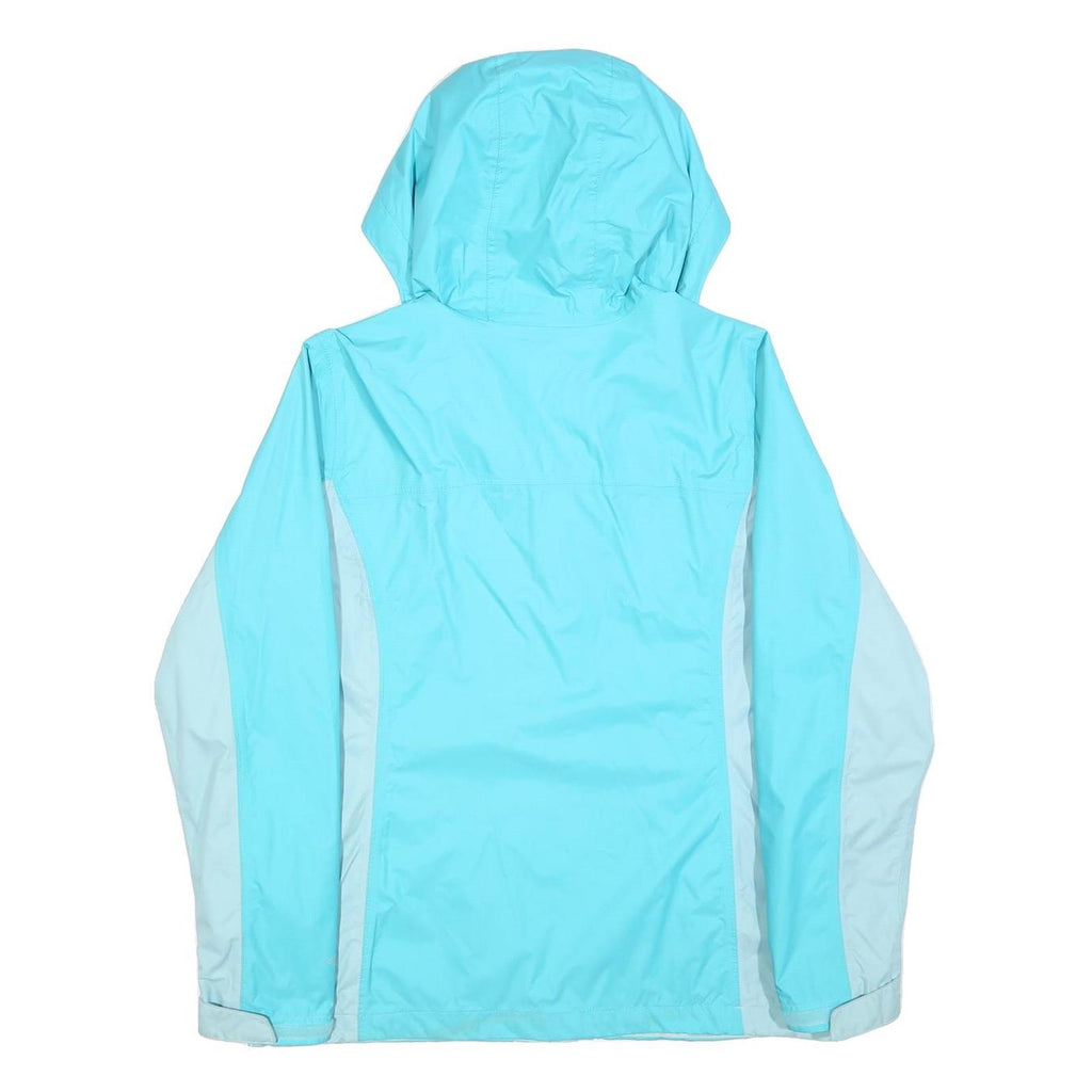 COLUMBIA Womens Blue & Light Blue Zip Jacket L Polyester Outdoor Lightweight