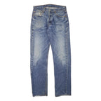 LEVI'S Mens Jeans Blue Regular Straight Denim Medium W31 L32 Button Closure