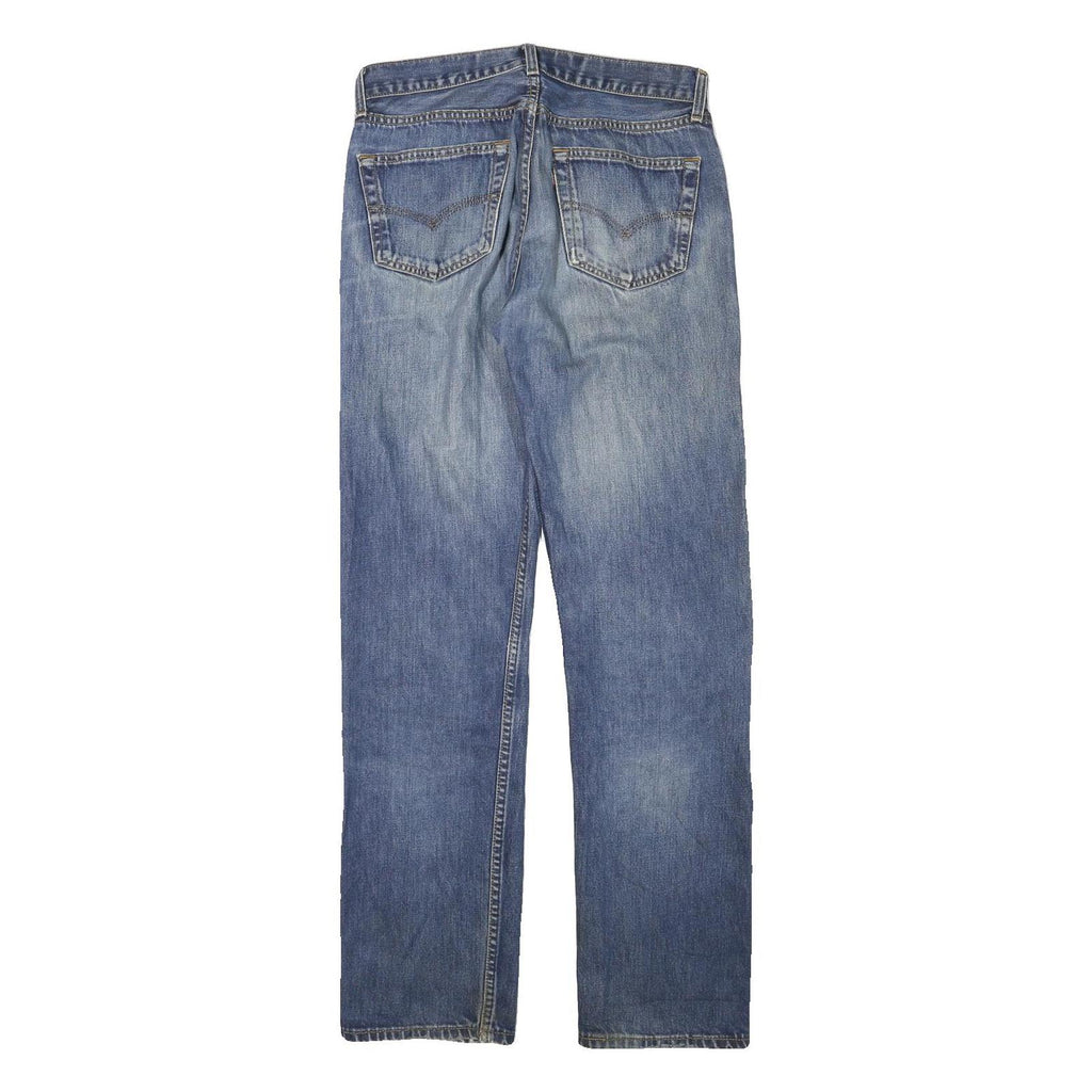 LEVI'S Mens Jeans Blue Regular Straight Denim Medium W31 L32 Button Closure