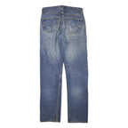 LEVI'S Mens Jeans Blue Regular Straight Denim Medium W31 L32 Button Closure