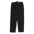 CALVIN KLEIN Mens Cotton Black Regular Straight Trousers W32 L32 Zip Closure