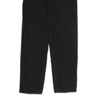 CALVIN KLEIN Mens Cotton Black Regular Straight Trousers W32 L32 Zip Closure