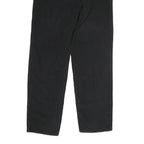 CALVIN KLEIN Mens Cotton Black Regular Straight Trousers W32 L32 Zip Closure