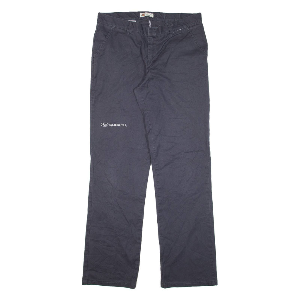 DICKIES Womens Trousers Grey Regular Straight W32 L32
