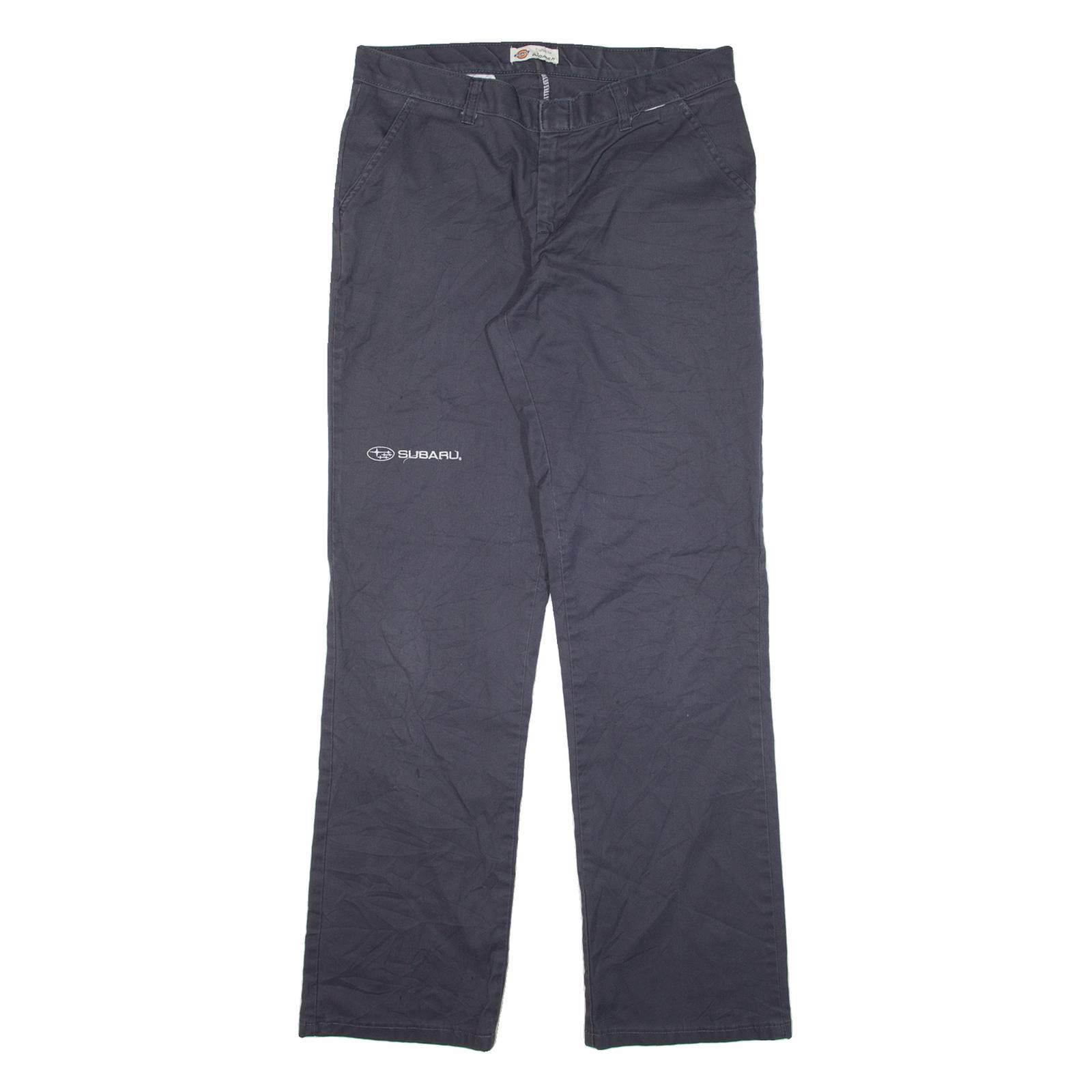 DICKIES Womens Trousers Grey Regular Straight W32 L32