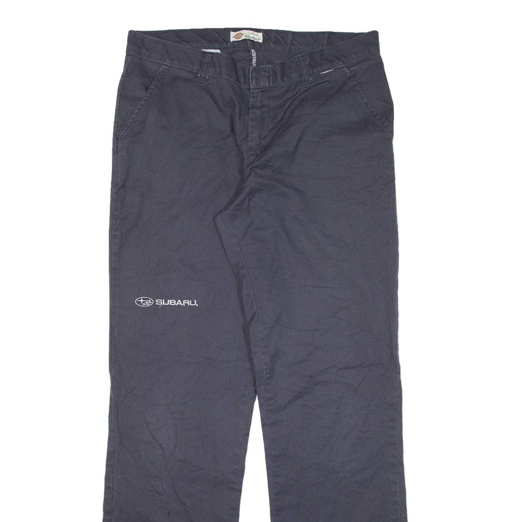 DICKIES Womens Trousers Grey Regular Straight W32 L32