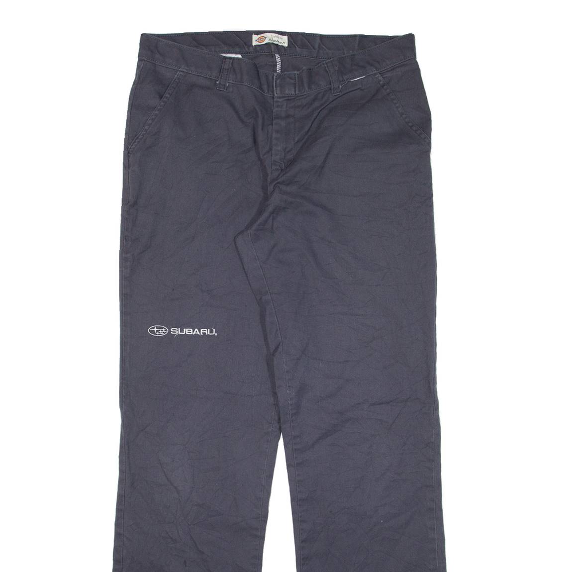 DICKIES Womens Trousers Grey Regular Straight W32 L32