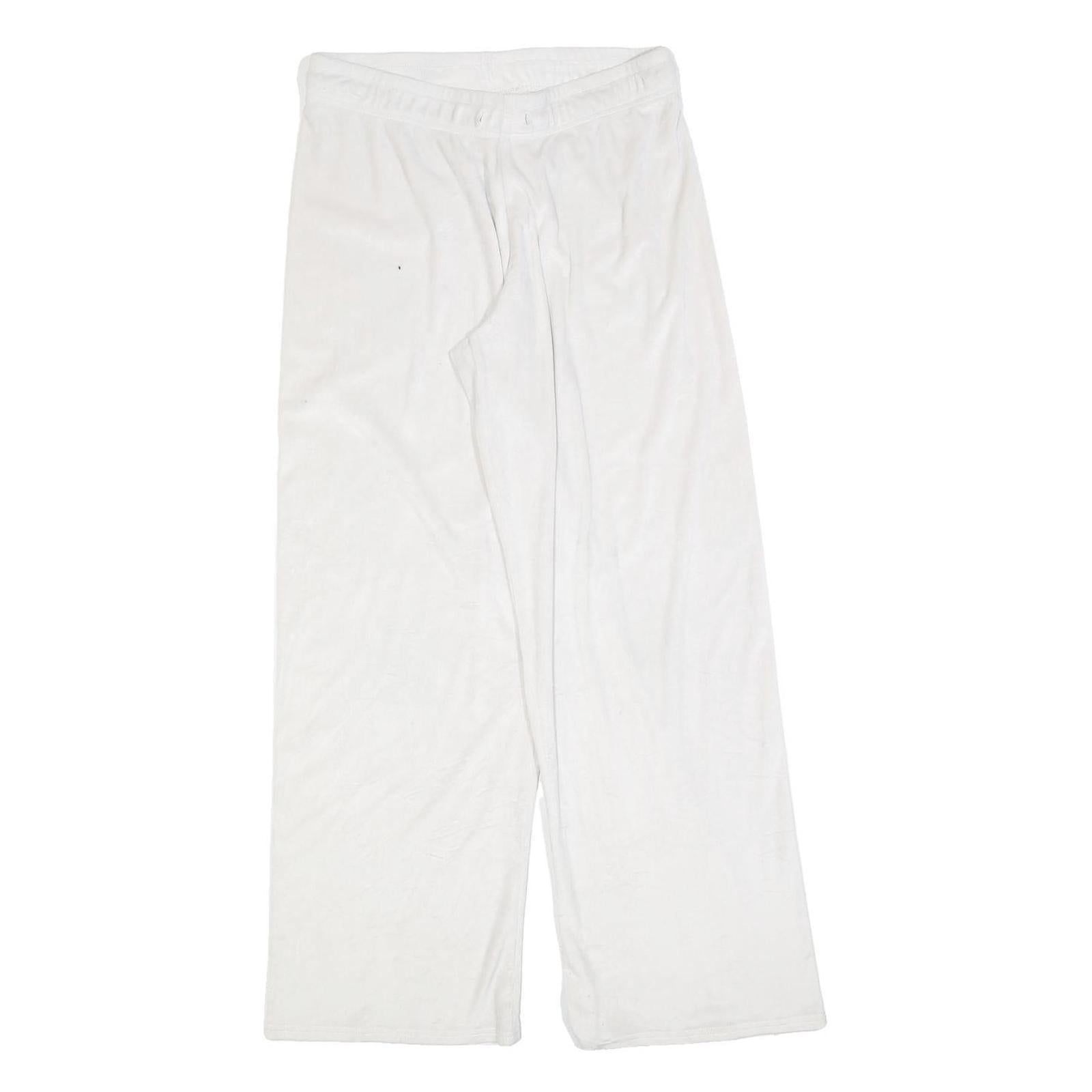 JUICY COUTURE Womens Joggers White Slim Straight M W30 L30 Crystal Logo