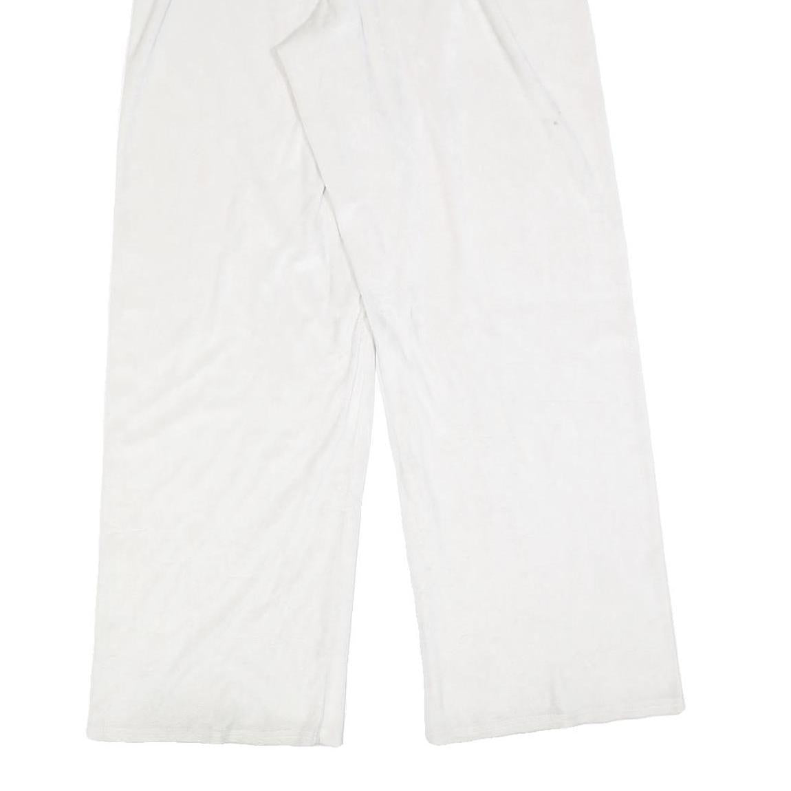 JUICY COUTURE Womens Joggers White Slim Straight M W30 L30 Crystal Logo