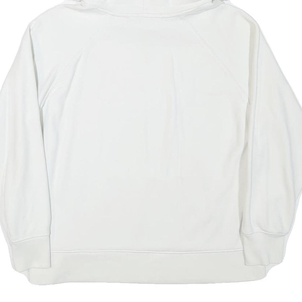 LEVI'S Mens White Hoodie M Cotton Blend Pullover Hooded Sweatshirt