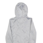 ELLESSE Womens Grey Hooded Full Zip Hoodie UK 6 Cotton Blend Casual Sports