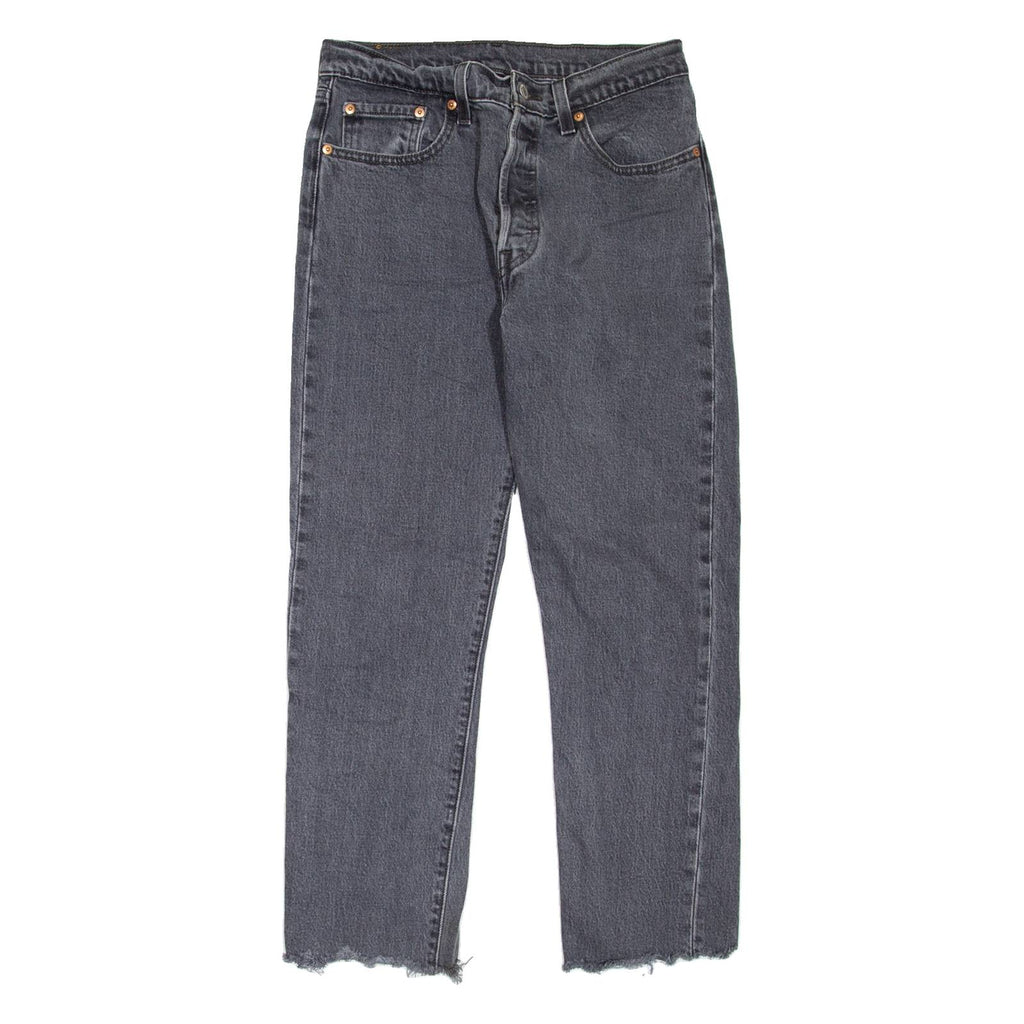 LEVI'S 501 Jeans Womens Grey Regular Straight W28 L26