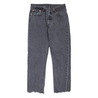 LEVI'S 501 Jeans Womens Grey Regular Straight W28 L26