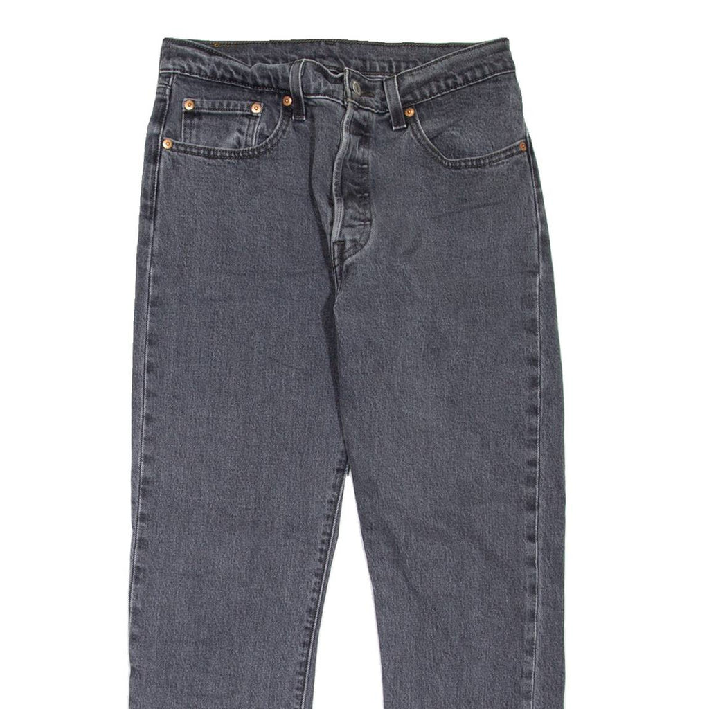 LEVI'S 501 Jeans Womens Grey Regular Straight W28 L26