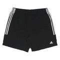 ADIDAS Mens Black Casual Shorts XL W35 Sportswear Polyester Three Stripes
