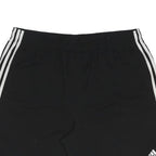 ADIDAS Mens Black Casual Shorts XL W35 Sportswear Polyester Three Stripes