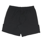 ADIDAS Mens Black Casual Shorts XL W35 Sportswear Polyester Three Stripes