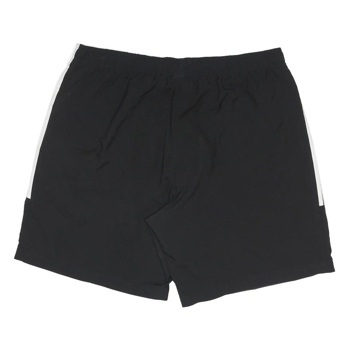 ADIDAS Mens Black Casual Shorts XL W35 Sportswear Polyester Three Stripes