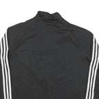 ADIDAS Womens Black & White Track Jacket XL Polyester Blend Zip Casual